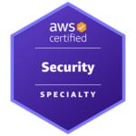 AWS Certified Security Specialty badge.75ad1e505c0241bdb321f4c4d9abc51c0109c54f