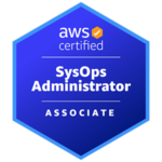AWS Certified SysOps Administrator Associate badge.c3586b02748654fb588633314dd66a1d6841893b
